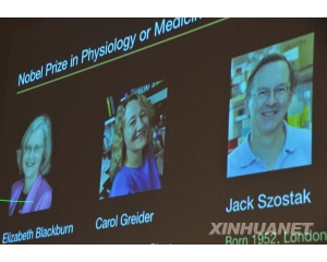 2009年诺贝尔生理学或医学奖3位得主